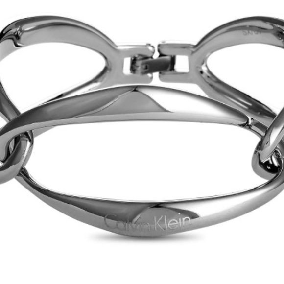 NWT Calvin Klein Silver Bracelet, with gift bag and box, NEW - Picture 2 of 5
